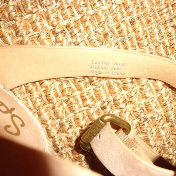 Splendid Tasman Suede Leather Espadrille Wedges 6M