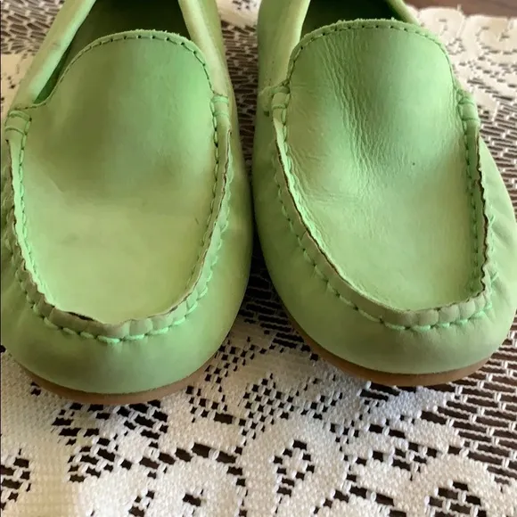 ST. JOHN'S BAY GREEN PENNY LOAFERS DRIVING LOAFERS FLATS SHOES 7.5