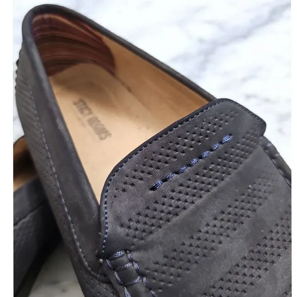 Stacy Adams Loafers Driving Moccasins Gray Slip On Shoes Size 10M