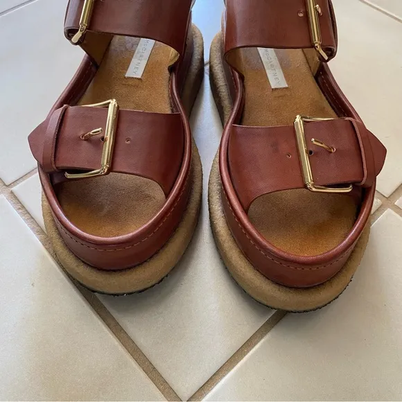 Stella McCartney Big Buckle Platform Sandals