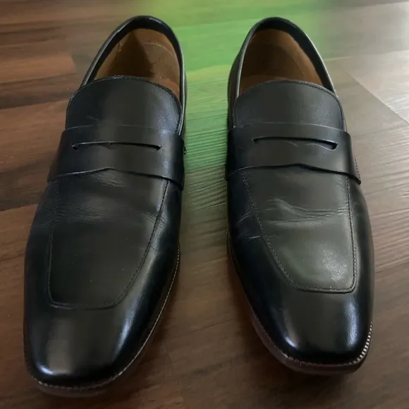 Steve Madden Black Men's Penny Loafers - Darlton Size 13D