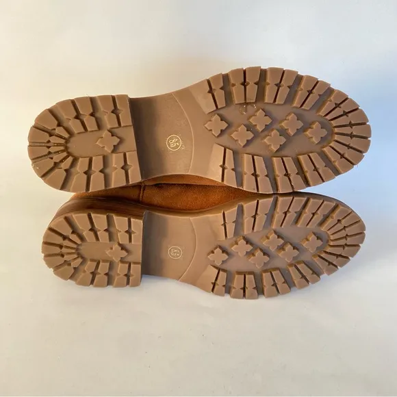 Steve Madden Chelsea Boots Womens 8.5 Brown Suede Chunky Round Toe