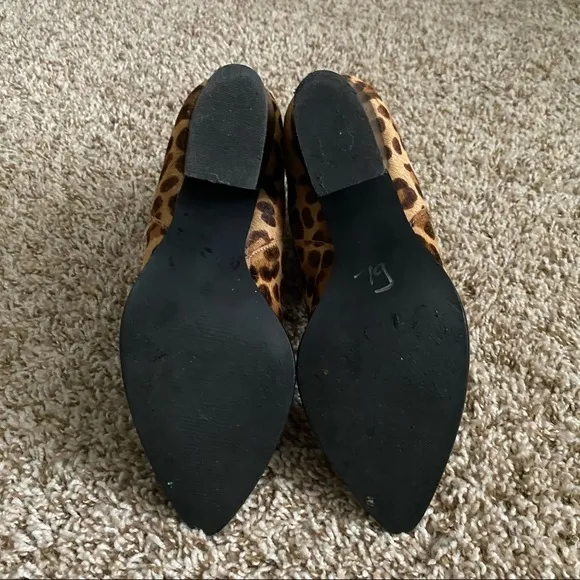 Steve Madden Justina Bootie Leopard Calf Hair Size 8
