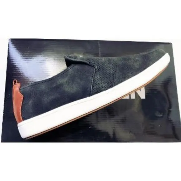 Steve Madden Mens Black Nubuck Suede Felixx Slip On Loafers Shoes Sz 10.5 NIB