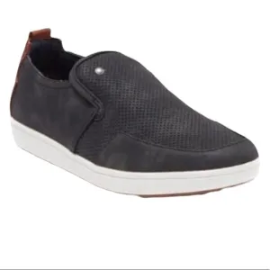 Steve Madden Mens Black Nubuck Suede Felixx Slip On Loafers Shoes Sz 10.5 NIB
