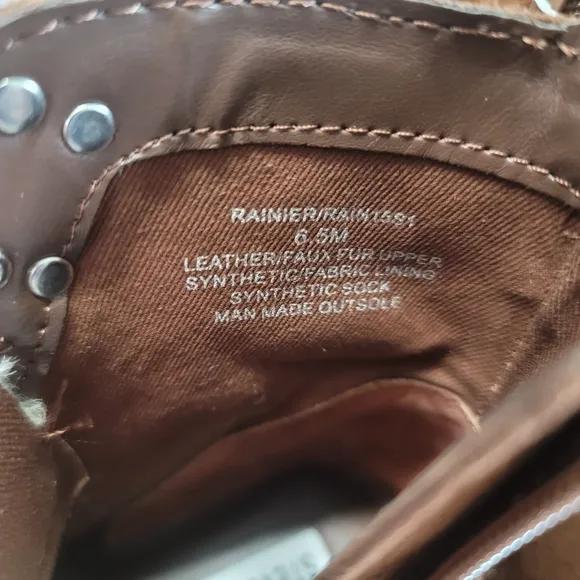 STEVE MADDEN RAINER LACE FRONT CHUNKY BOOTS IN SAND SUEDE