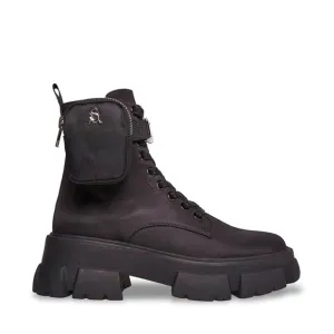 Steve Madden Thora-P Black Combat Boots