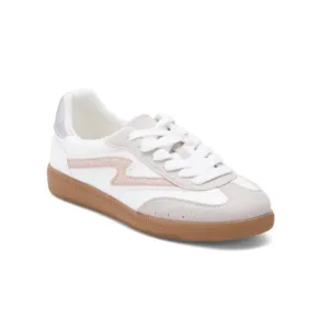 STEVE MADDEN White Multi T Toe Sneakers (Little Kid Big Kid)