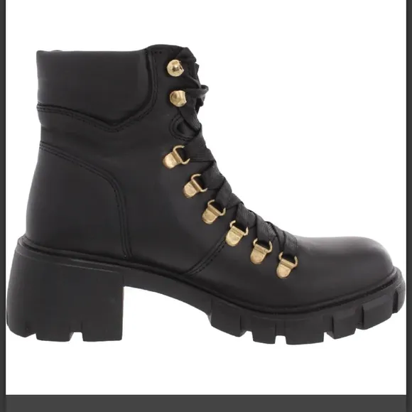 Steve MaddenHint Chunky Lug Sole Combat Boots