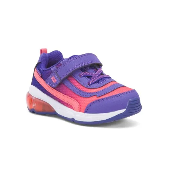STRIDE RITE Purple Multi Made To Play Surge Bounce Light Up Sneakers (Toddler)