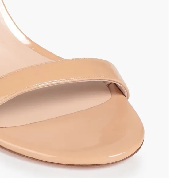 Stuard Weitzman Patnet Leather Sandals Discontinued