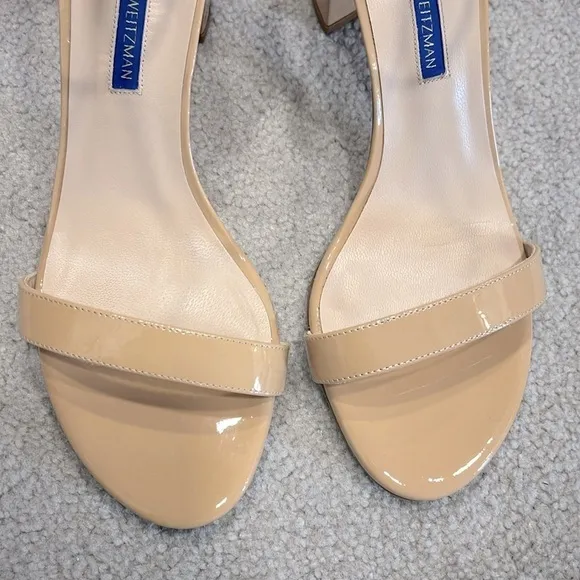 Stuard Weitzman Patnet Leather Sandals Discontinued