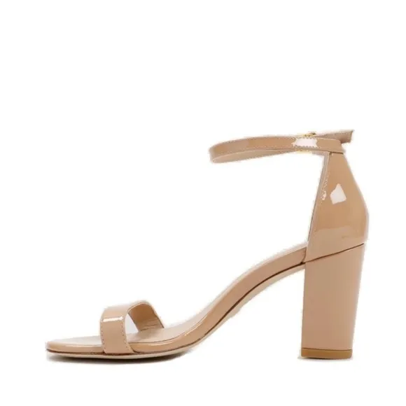 Stuard Weitzman Patnet Leather Sandals Discontinued