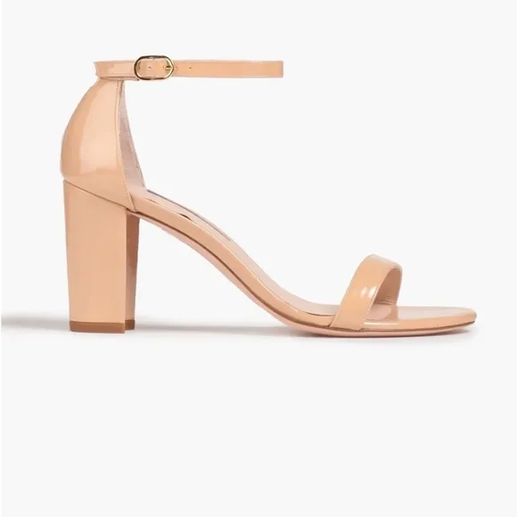 Stuard Weitzman Patnet Leather Sandals Discontinued