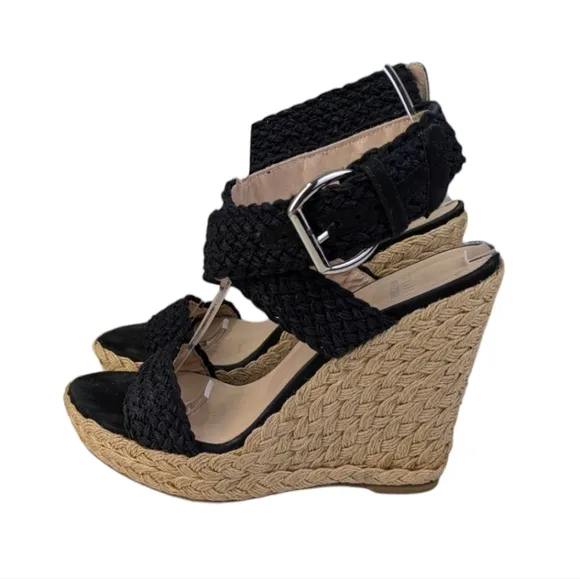 Stuart Weitzman Alex Crochet Espadrilles GUC Size 9M    S3311