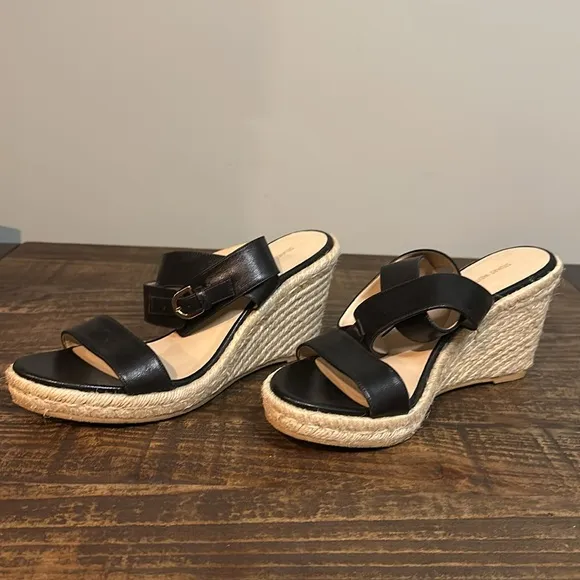 Stuart Weitzman Lexia Espadrille Wedge Sandals Sz 10