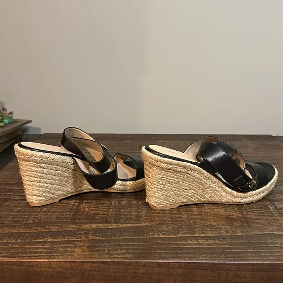 Stuart Weitzman Lexia Espadrille Wedge Sandals Sz 10