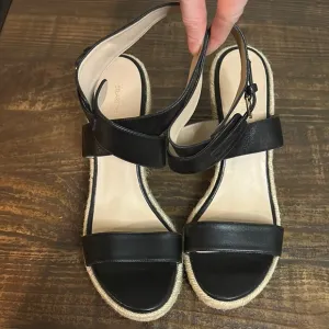 Stuart Weitzman Lexia Espadrille Wedge Sandals Sz 10