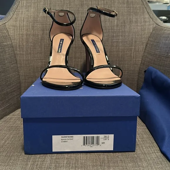 Stuart Weitzman Nudistsong Size 7.5 US (38 EU) Black
