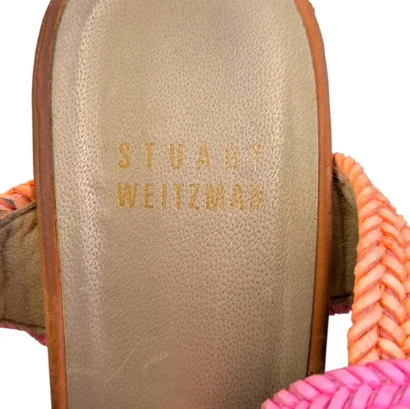Stuart Weitzman Sherbert Laniard Wedge Sandals GUC $470 Size 6M   S3332