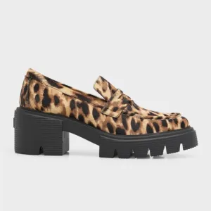 Stuart WeitzmanSoho Leopard Casual Penny Loafers