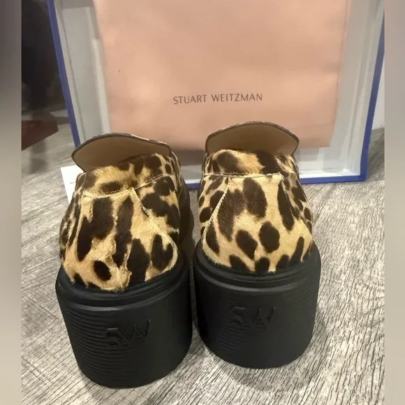 Stuart WeitzmanSoho Leopard Casual Penny Loafers