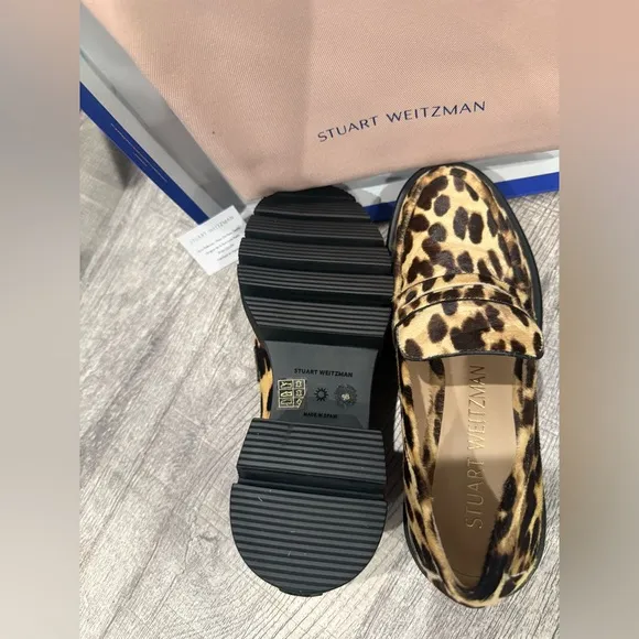 Stuart WeitzmanSoho Leopard Casual Penny Loafers