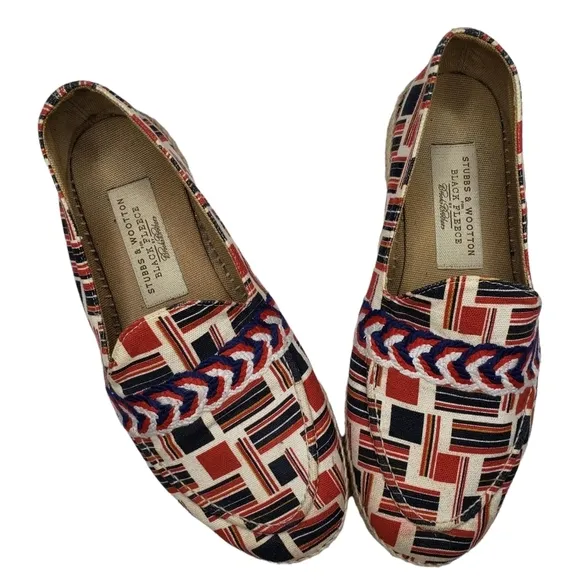 Stubbs &amp; Wootton Thom Browne Brooks Brothers | Flag Americana Rope Espadrilles 7