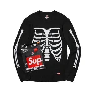 Supreme Hanes Bones Thermal Crew (1 Pack) Black