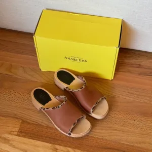Swedish Hasbeens Clog Slide Sandals Size 38