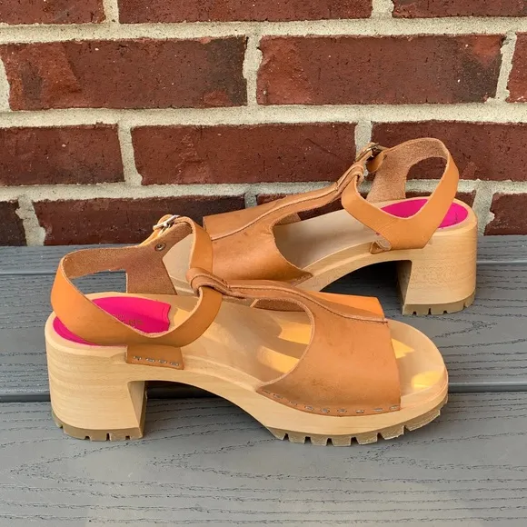 Swedish Hasbeens Open Toe Sandal, EU 39/US