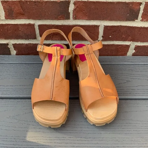 Swedish Hasbeens Open Toe Sandal, EU 39/US