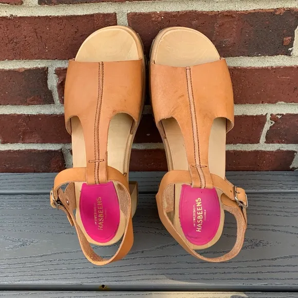 Swedish Hasbeens Open Toe Sandal, EU 39/US