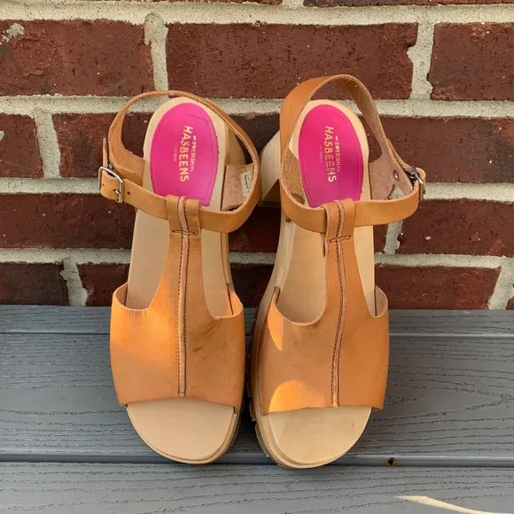 Swedish Hasbeens Open Toe Sandal, EU 39/US