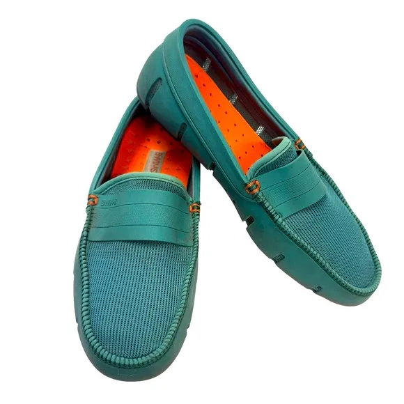 Swims Men’s Green Slip-On Loafers Water-Resistant Comfort Sz 8