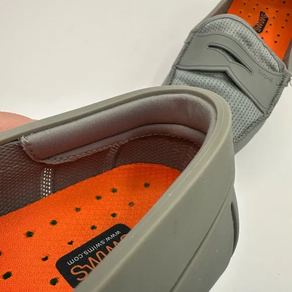 SWIMS Men’s Grey Penny Loafers | Size 10 | Waterproof