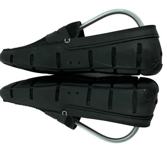 Swims Men's Penny Loafers Black Knit‎ Toe Rubber Soled Mens Size 10