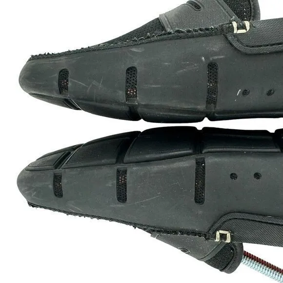 Swims Men's Penny Loafers Black Knit‎ Toe Rubber Soled Mens Size 10