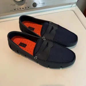 SWIMS Penny Loafer Water Resistant Navy Mesh Slip On Mens 9
