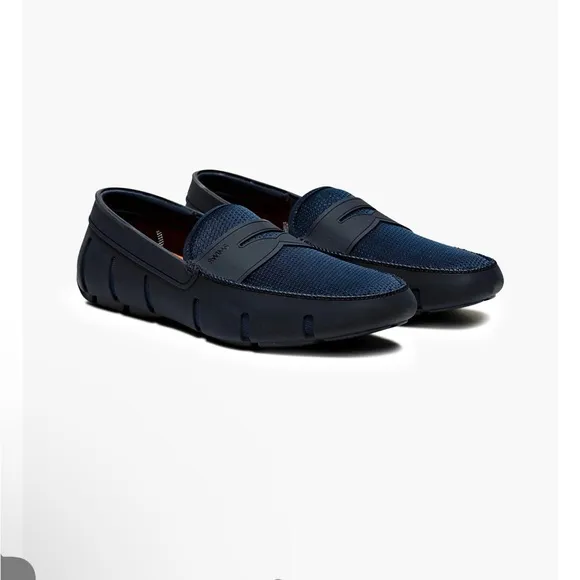 SWIMS Penny Loafer Water Resistant Navy Mesh Slip On Mens 9