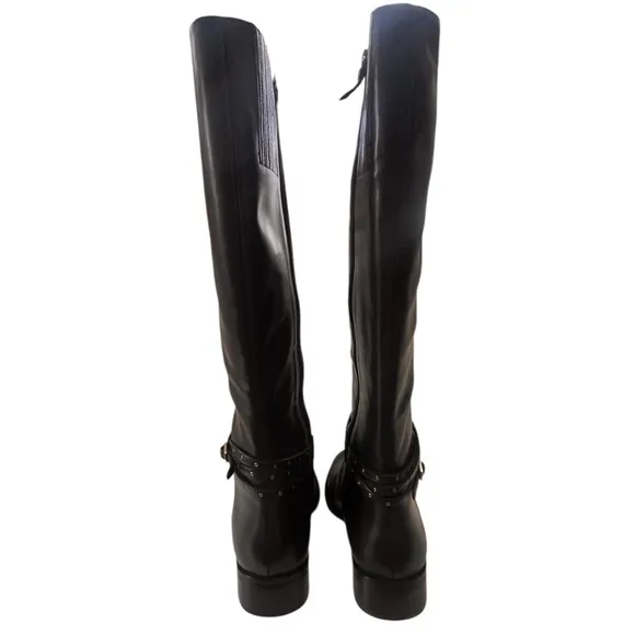 TALBOTS | black knee high leather boots