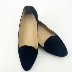Talbots Suede Leather Loafer Flats Black size 7.5