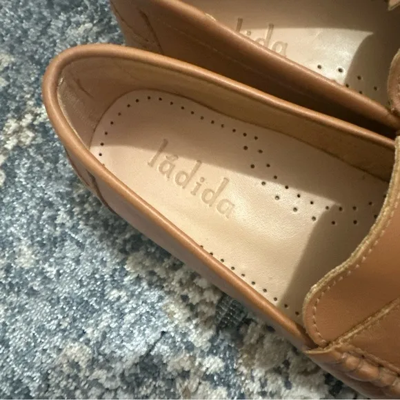 Tan Penny Loafers with Smooth Leather Finish
