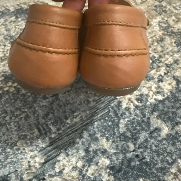 Tan Penny Loafers with Smooth Leather Finish