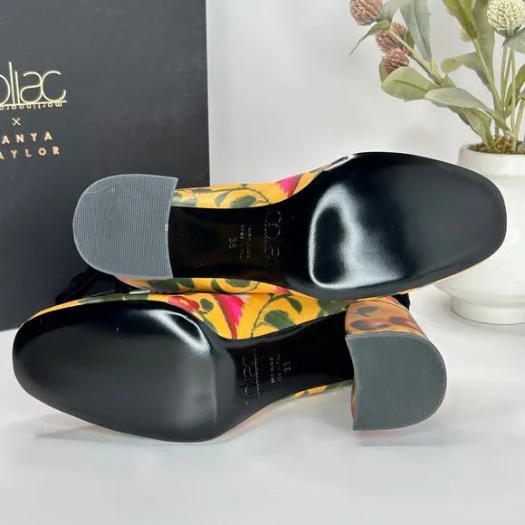 Tanya Taylor X Coliac Kimono Printed Marta Floral Boots Marig Women 38/7.5 NWB