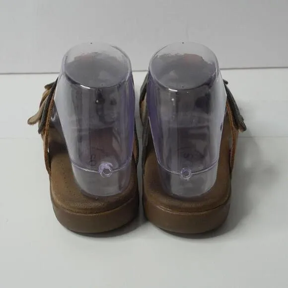 TAOS Size 7 PRIZE 4 Three Strap Slide Sandals Shoes Leather Comfort Boho