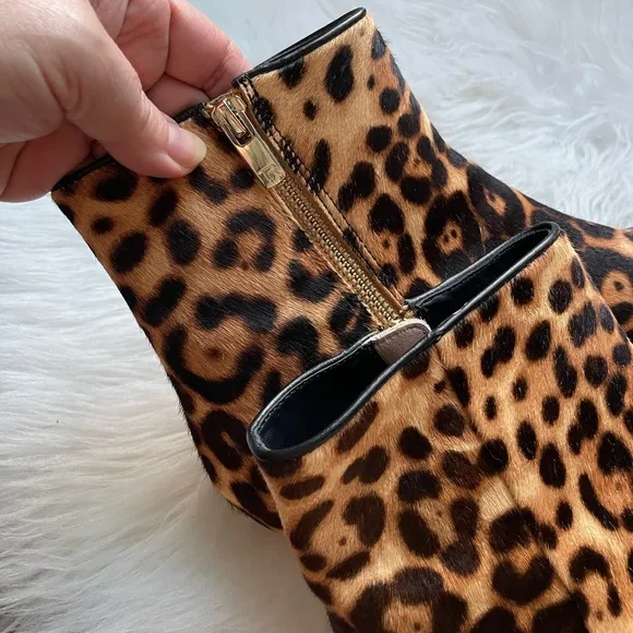 Taryn Rose Nelli Leopard Boots Size 9.5