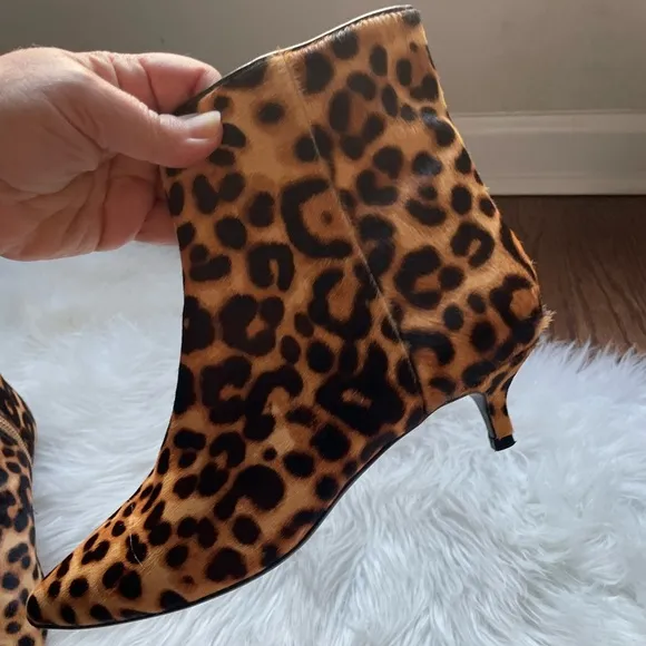 Taryn Rose Nelli Leopard Boots Size 9.5