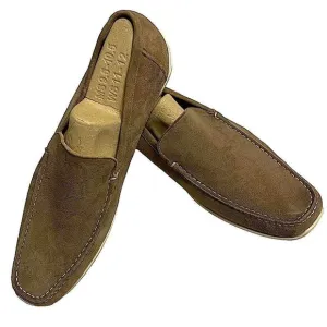 Taryn Rose Taupe Nubuck Suede Driving Loafers size 43.5 or 10.5 Men’s