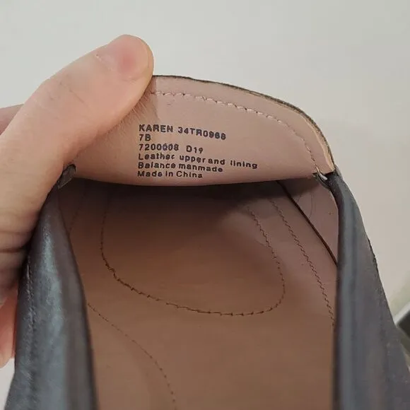 Taryn Rose Pebbled Leather Karen Driving Loafers Women's Size 7 Pewter
